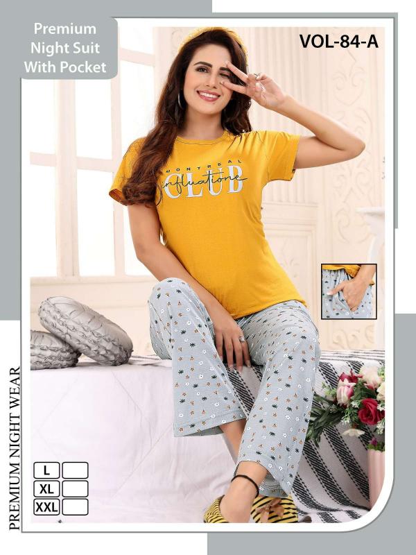 Summer Special Vol 84 A Plain And Printed Night Suit  Collection